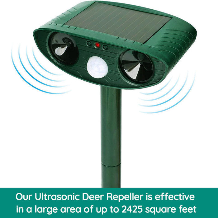 Stornfield | Raccoon Outdoor Ultrasonic Repeller - Solar-powered Ultrasonic Animal and Pest Control - Get rid of raccoons within 48 hours