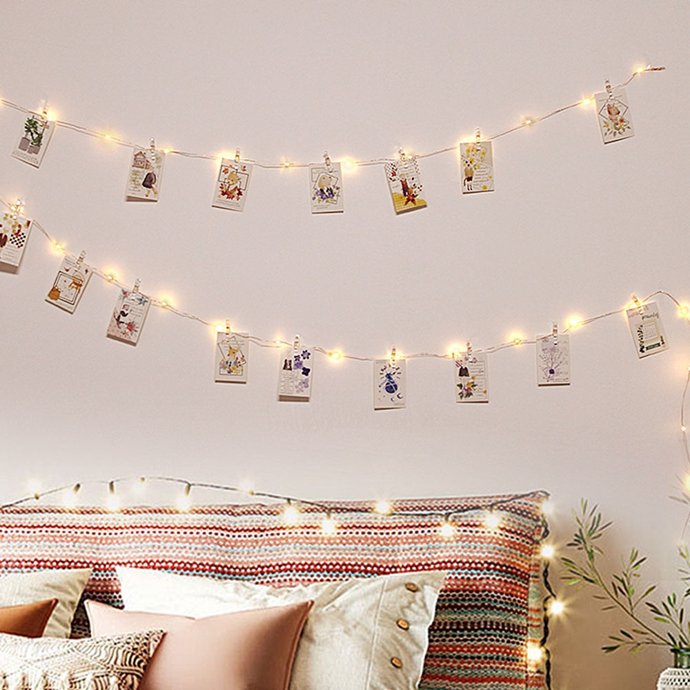 Stornfield | Photo wall fairy lights