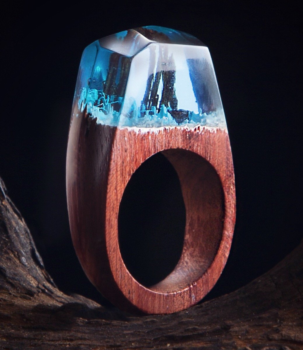 Siberia - Personalized Resin Wood Rings | Stornfield