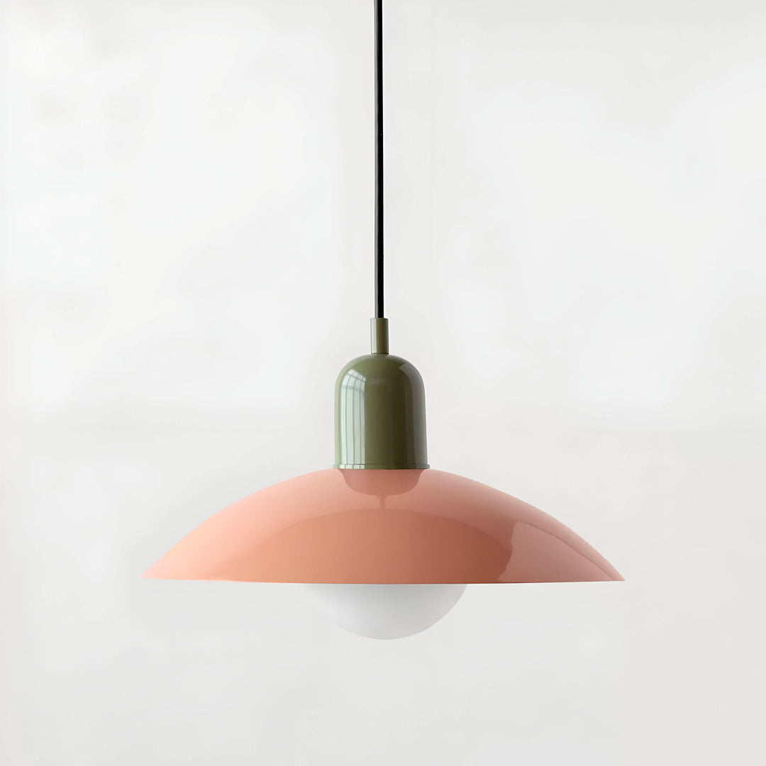 Stornfield | Modern Macaron Bauhaus Pendant Light – Iron Shade