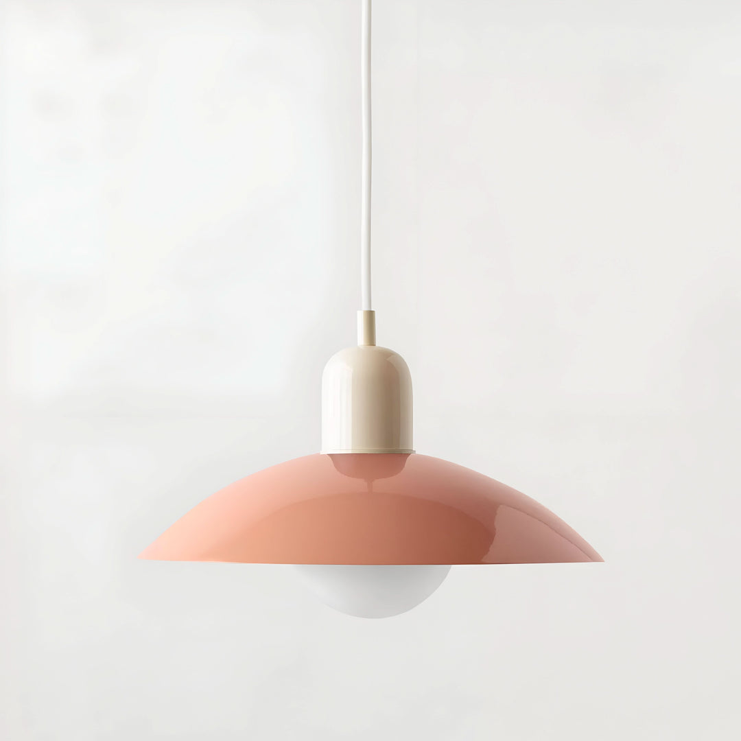 Stornfield | Modern Macaron Bauhaus Pendant Light – Iron Shade