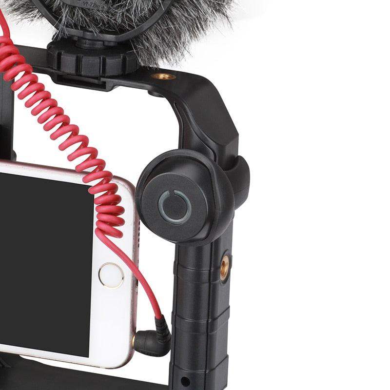 VideoGrip Smartphone Stabilizer – Professional Film Cage with Cold Shoe Mounts | Stornfield