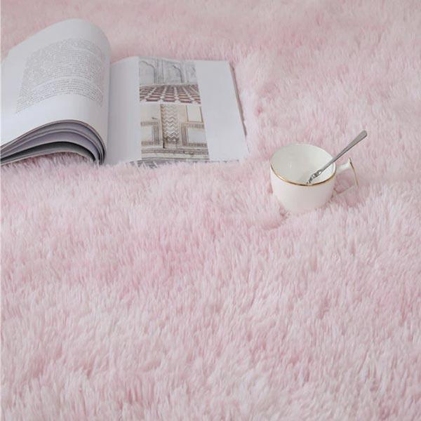 Plush Rainbow Colorful Fur Rug | Stornfield