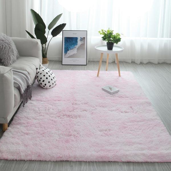 Plush Rainbow Colorful Fur Rug | Stornfield