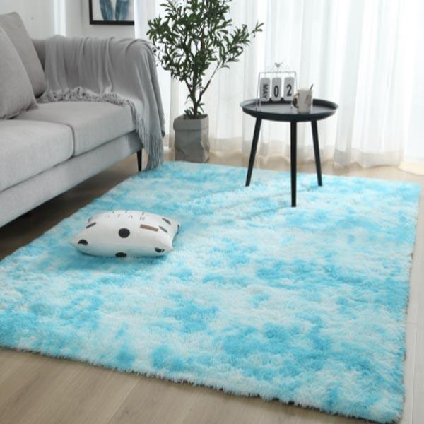 Plush Rainbow Colorful Fur Rug | Stornfield
