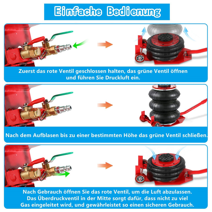 3T Pneumatic Triple Bag Airjack | Stornfield