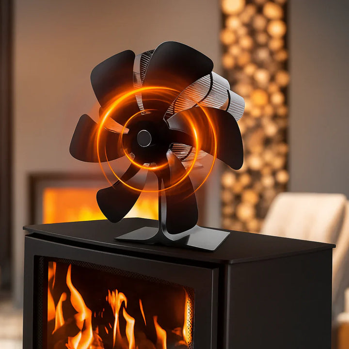 Wood Stove Fan, Silent Heat Diffusion for Efficient Warmth | Stornfield