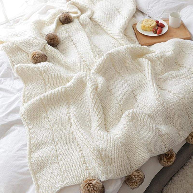Pom Pom Chenille Blankets Stornfield
