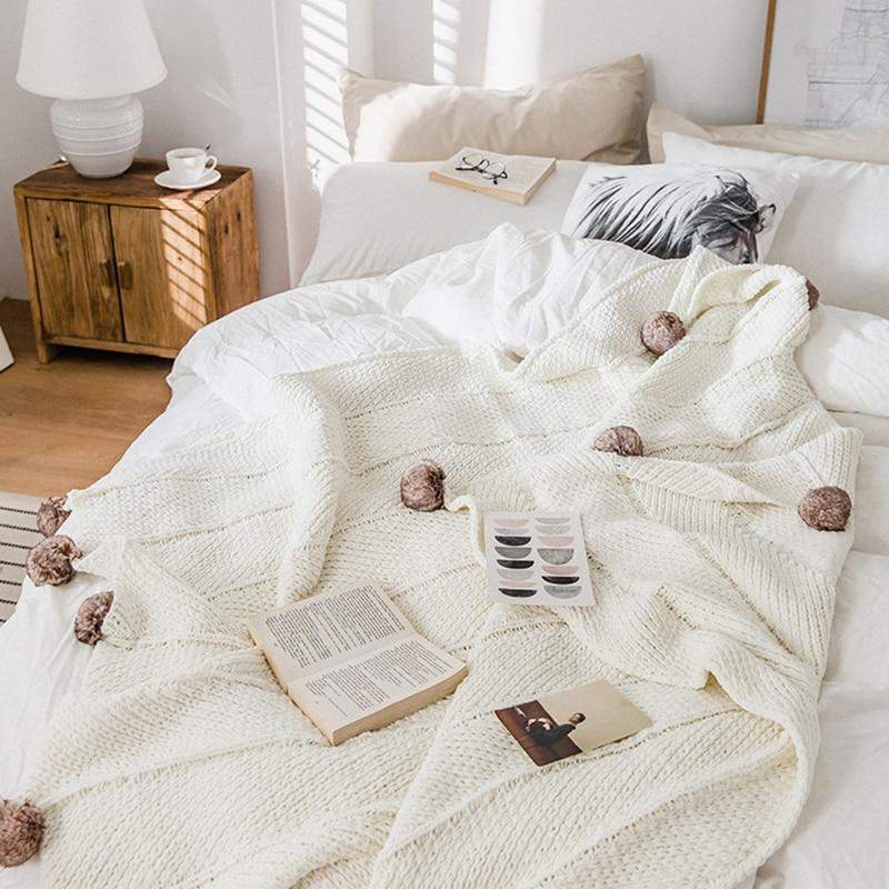 Pom Pom Chenille Blankets Stornfield