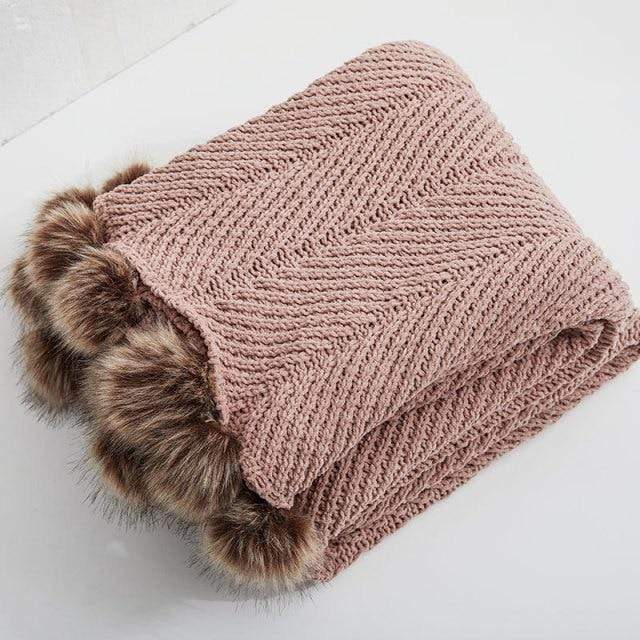 Pom Pom Chenille Blankets Stornfield