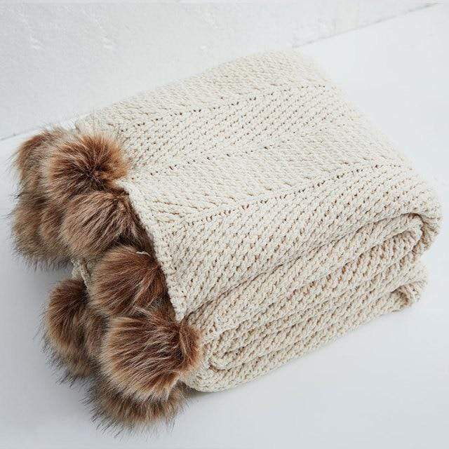Pom Pom Chenille Blankets Stornfield