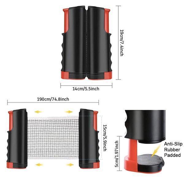Portable Ping Pong Paddle Retractable Net Set | Stornfield