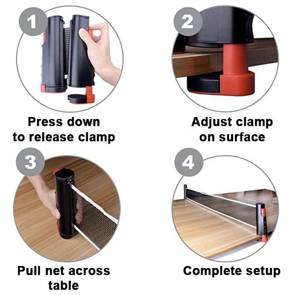 Portable Ping Pong Paddle Retractable Net Set | Stornfield