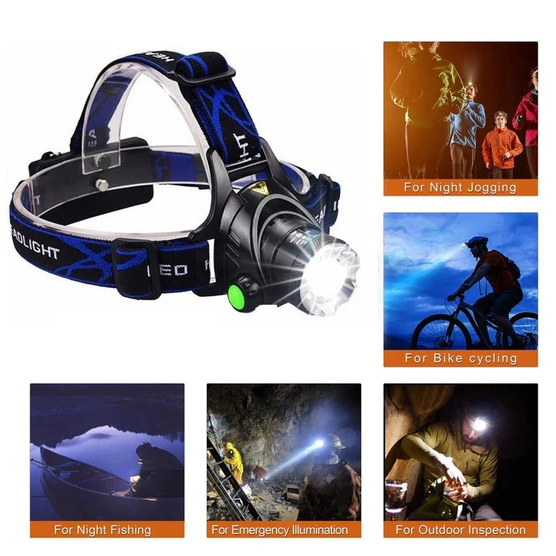 NightBeam Pro Headlamp – Powerful Rechargeable LED Headlight with Zoom and Waterproof Design | Stornfield