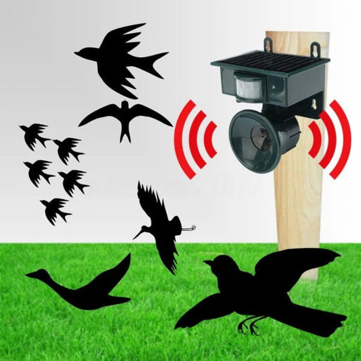 Stornfield | TerraGuard – Weatherproof Solar Bird Repeller with PIR Motion Sensor & Natural Sound Deterrent