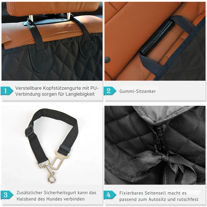 Stornfield scratch-resistant waterproof dog car seat cover