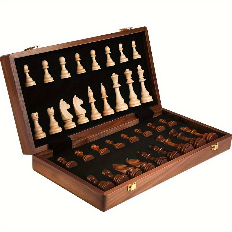 RoyalWood Luxe Chess Set – Solid Wooden Chessboard with Fine Detailed Pieces | Stornfield