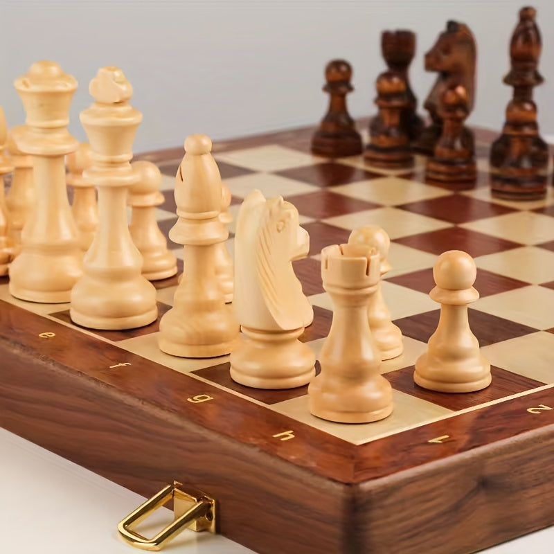 RoyalWood Luxe Chess Set – Solid Wooden Chessboard with Fine Detailed Pieces | Stornfield