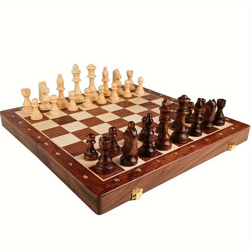 RoyalWood Luxe Chess Set – Solid Wooden Chessboard with Fine Detailed Pieces | Stornfield