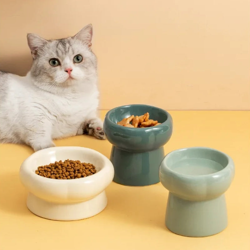 Stornfield | Luna Raised Ceramic Cat Bowls