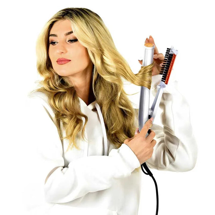 Stornfield | Professional 2 in 1 Rotating Iron Hair Brush