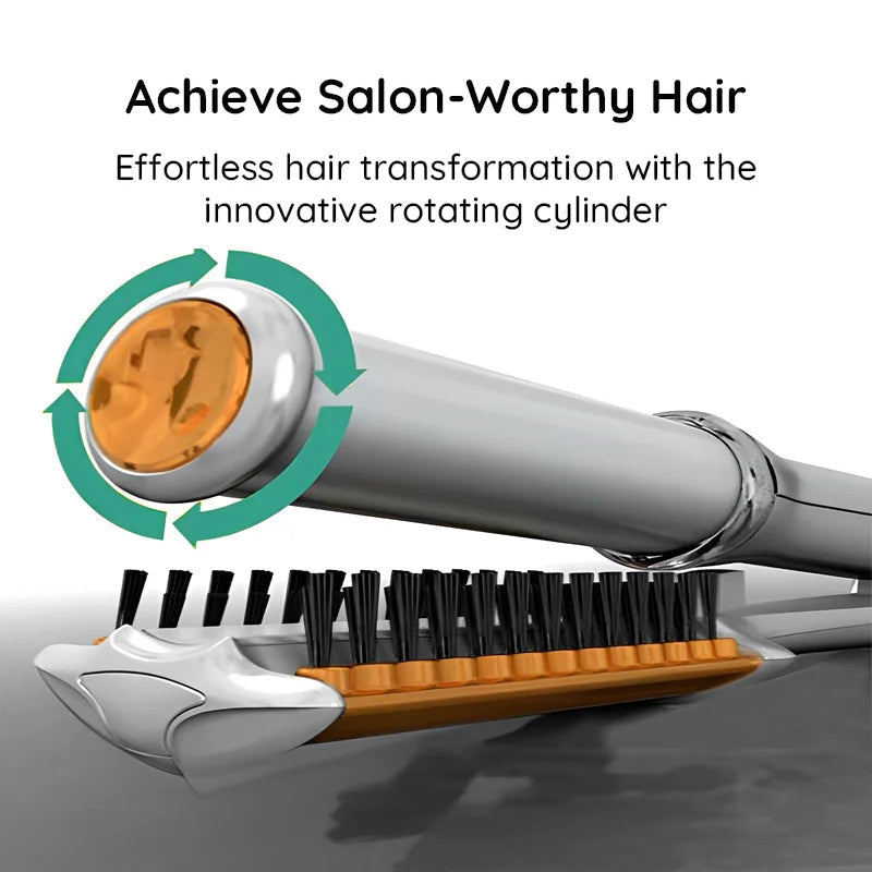 Stornfield | Professional 2 in 1 Rotating Iron Hair Brush