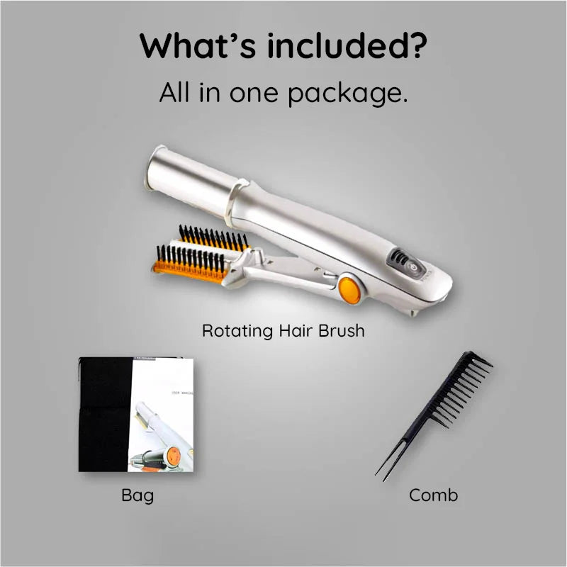 Stornfield | Professional 2 in 1 Rotating Iron Hair Brush