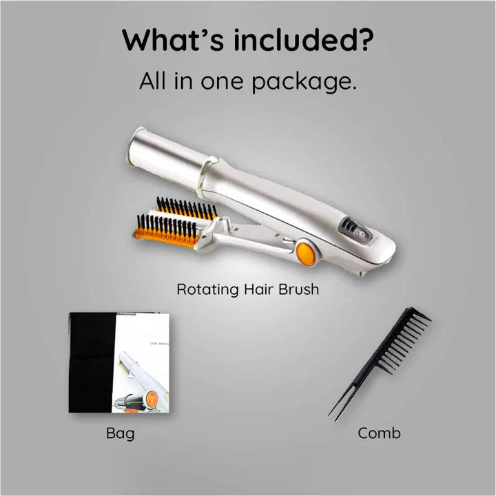 Stornfield | Professional 2 in 1 Rotating Iron Hair Brush