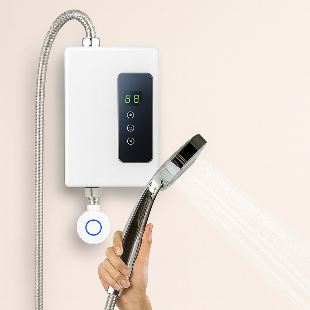 Stornfield | Portable Electric Water Heater 3500W – Tankless, Compact and Energy-efficient Flow Water Heater