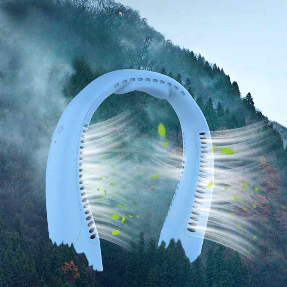 Bladeless Portable Neck Fan with 3 Speed Silent Cooling 4000 mAh Rechargeable | Stornfield