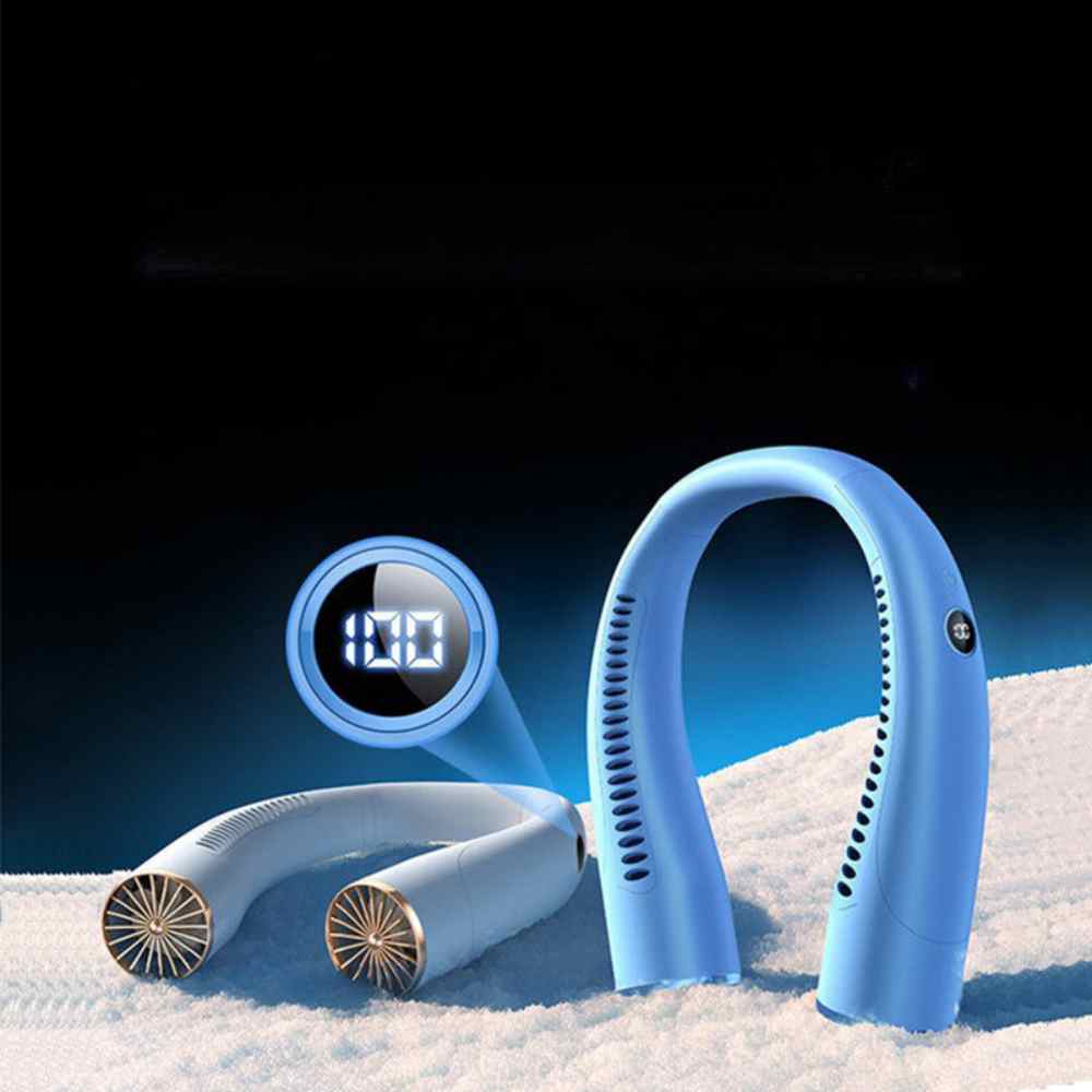 Bladeless Portable Neck Fan with 3 Speed Silent Cooling 4000 mAh Rechargeable | Stornfield