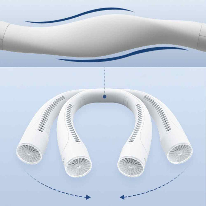 Bladeless Portable Neck Fan with 3 Speed Silent Cooling 4000 mAh Rechargeable | Stornfield