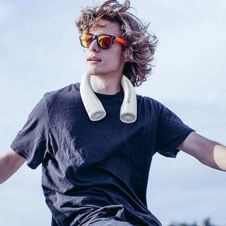 Bladeless Portable Neck Fan with 3 Speed Silent Cooling 4000 mAh Rechargeable | Stornfield