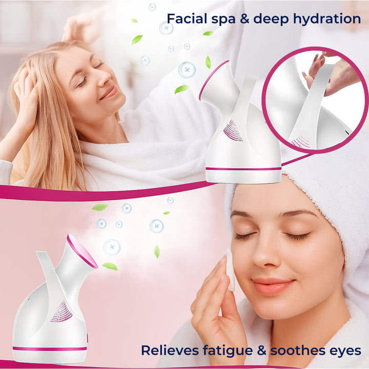 PureGlow | Professional Facial Steamer - Deeply hydrates, opens pores, stimulates circulation, and soothes skin - Facial Humidifier and Detox Tool Stornfield