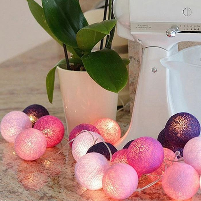 Stornfield | Royallure Cotton Ball String Lights – Cozy Decoration for Home & Celebrations
