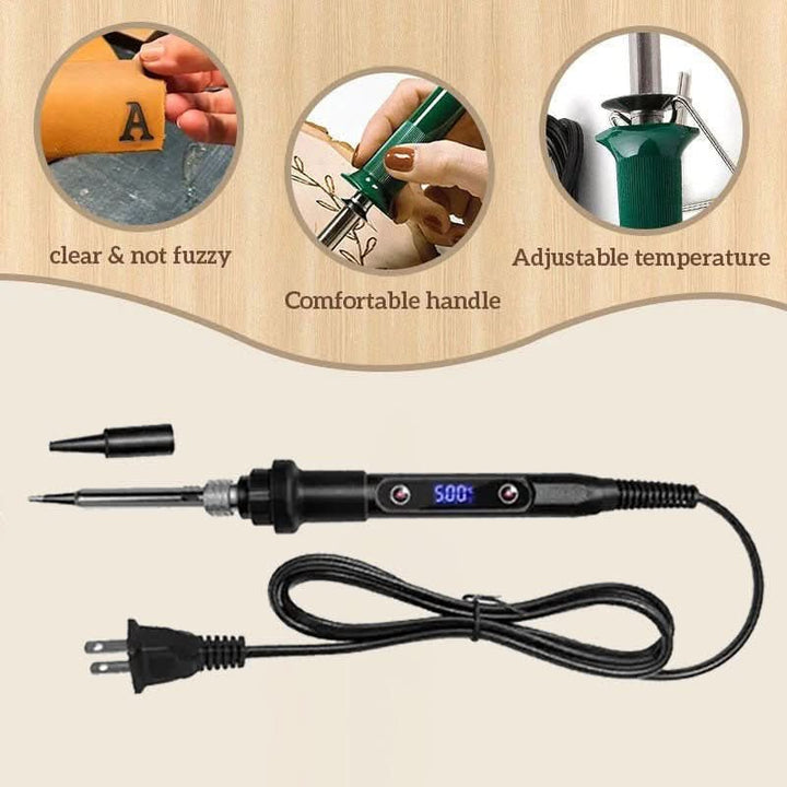 Stornfield | piece Woodburning & Engraving Tool | Adjustable Temperature | DIY Craft Set | Wood, Leather & Metal
