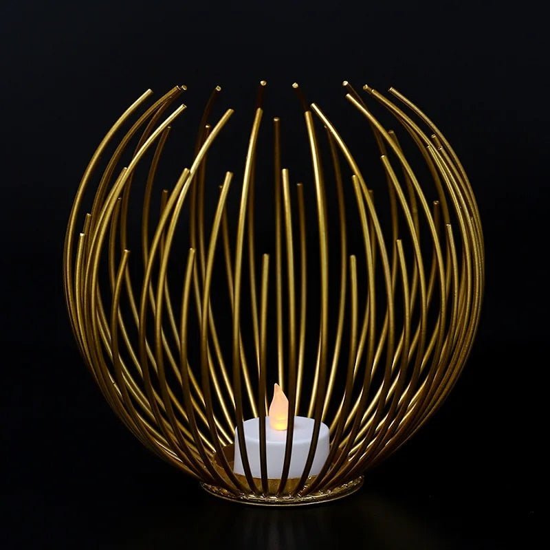OrbGlo - Metallic Elegance - Ball Tea Light Holder - Chic Atmosphere | Stornfield