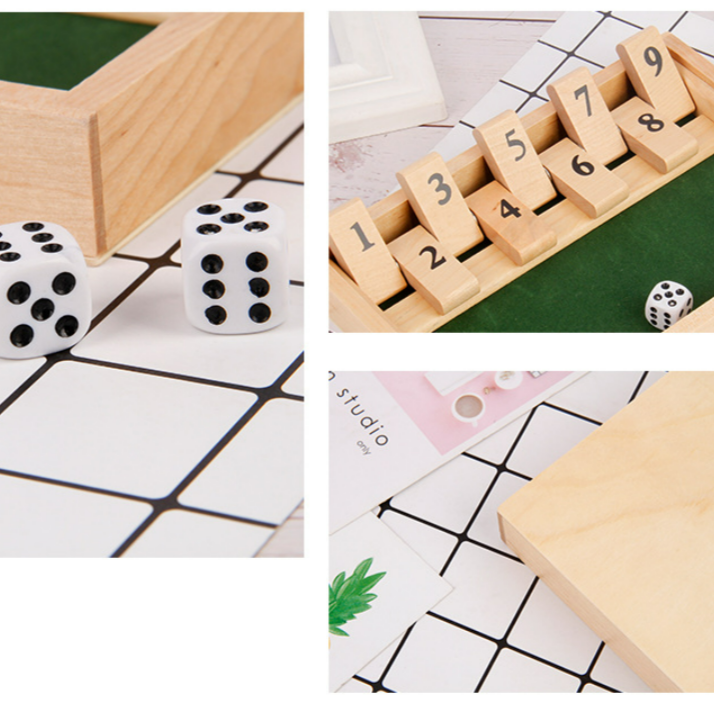 Shut The Box Game - Fun Table Math Game for Adults and Kids | Stornfield