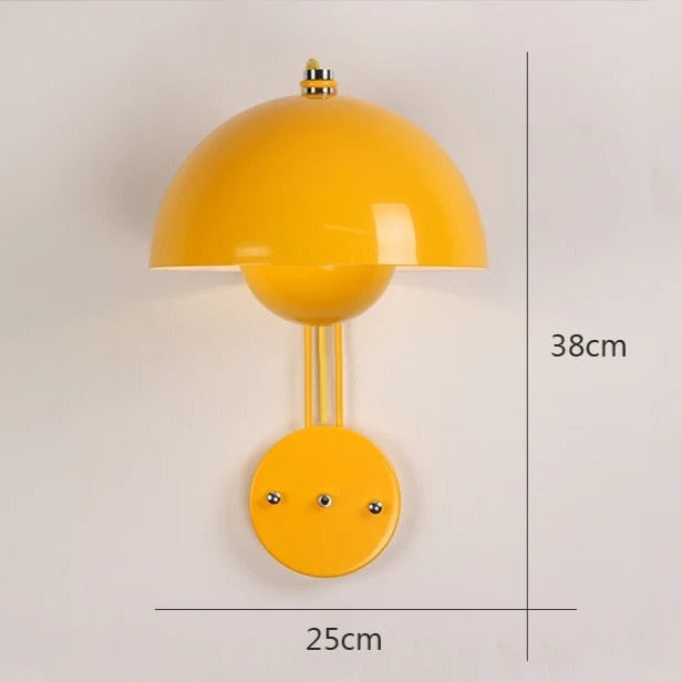 Stornfield | Frendorf - Charming Mushroom Wall Lamp for a Cozy and Elegant Glow