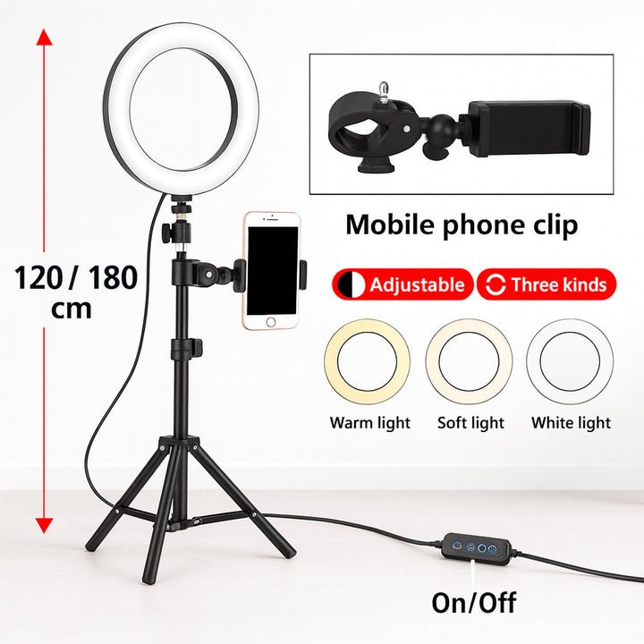 Ring light - 3 Light modes - QX-260 | Stornfield