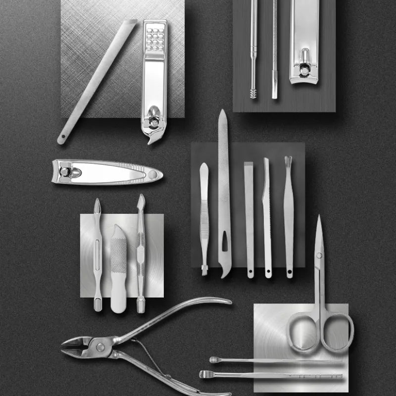 Stornfield | LuxeTools 19-Piece Professional Stainless Steel Manicure & Pedicure Set