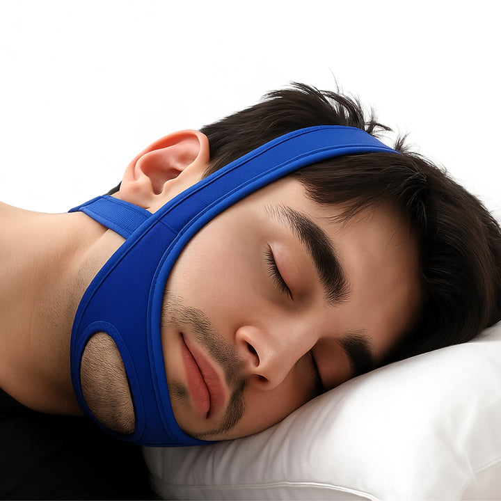 QuietNight | Anti-Snoring Chin Strap – Sleep Apnea Relief – Breathable and Adjustable – For Adults Seeking Better Sleep Stornfield