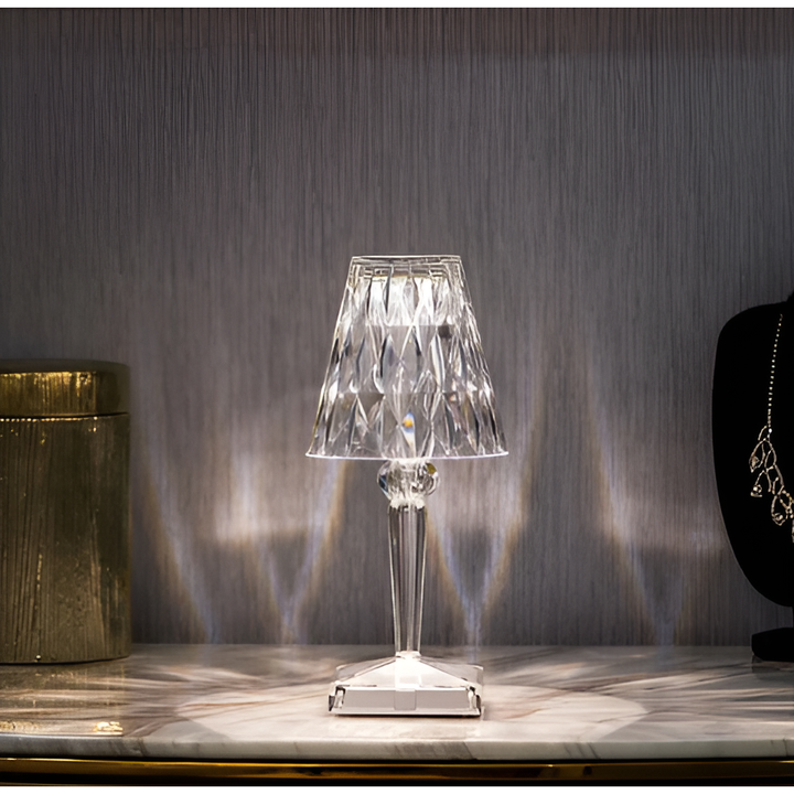 Diamond Glow - Wireless USB Crystal Shine Nightstand Lamp | Stornfield