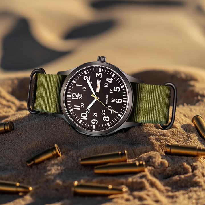 Stornfield | Men’s Rugged Outdoor Watch – Waterproof Military-Style Stainless Steel Timepiece