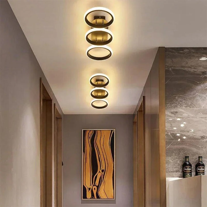 Modern LED Ring Chandelier – Minimalist Ceiling Light for Living Room and Dining Area | Stornfield