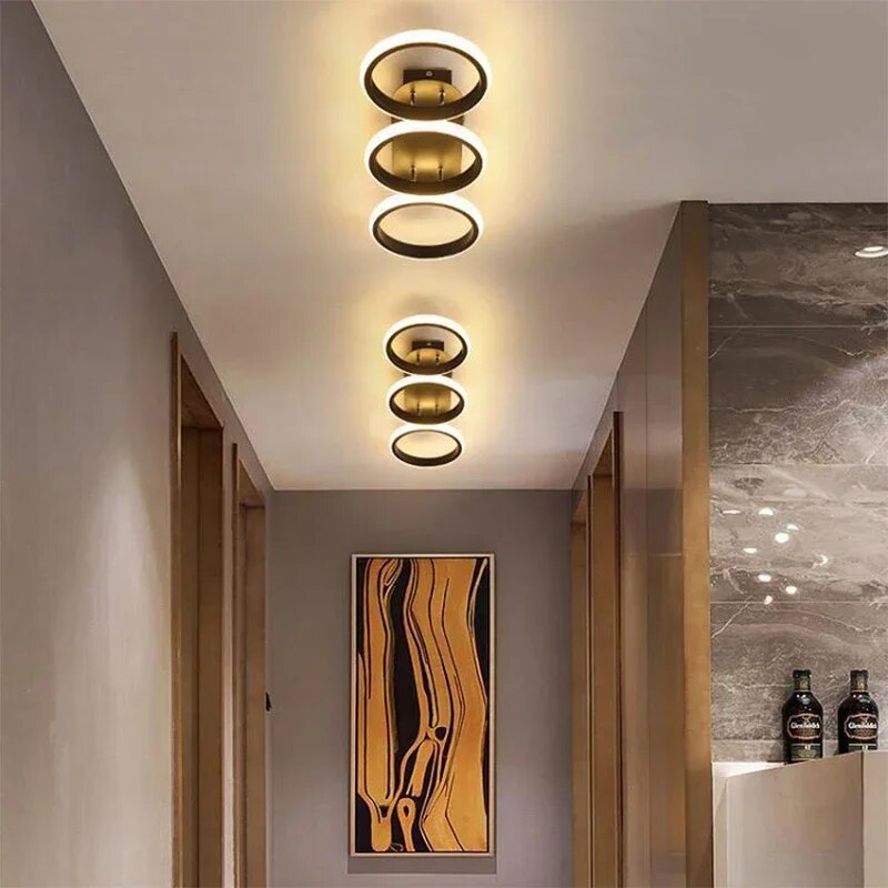 Modern LED Ring Chandelier – Minimalist Ceiling Light for Living Room and Dining Area | Stornfield