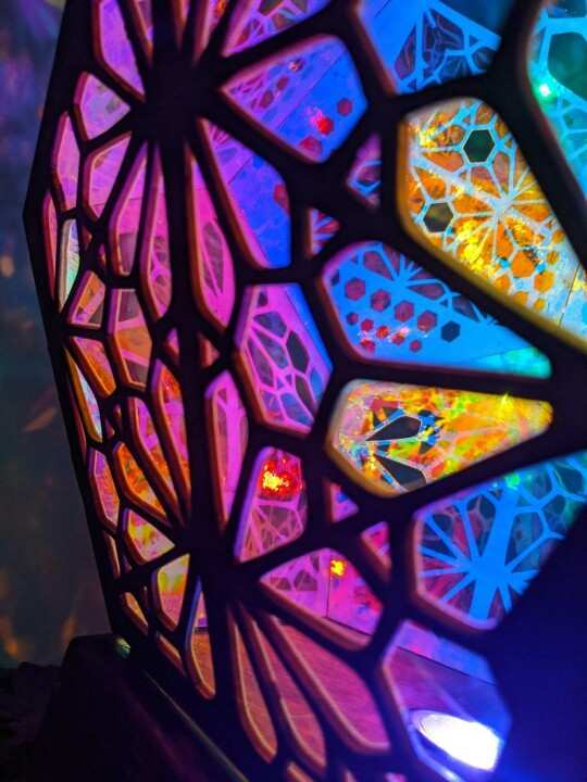 Stained Glass Style LED Table Lamp - LumiAura | Stornfield
