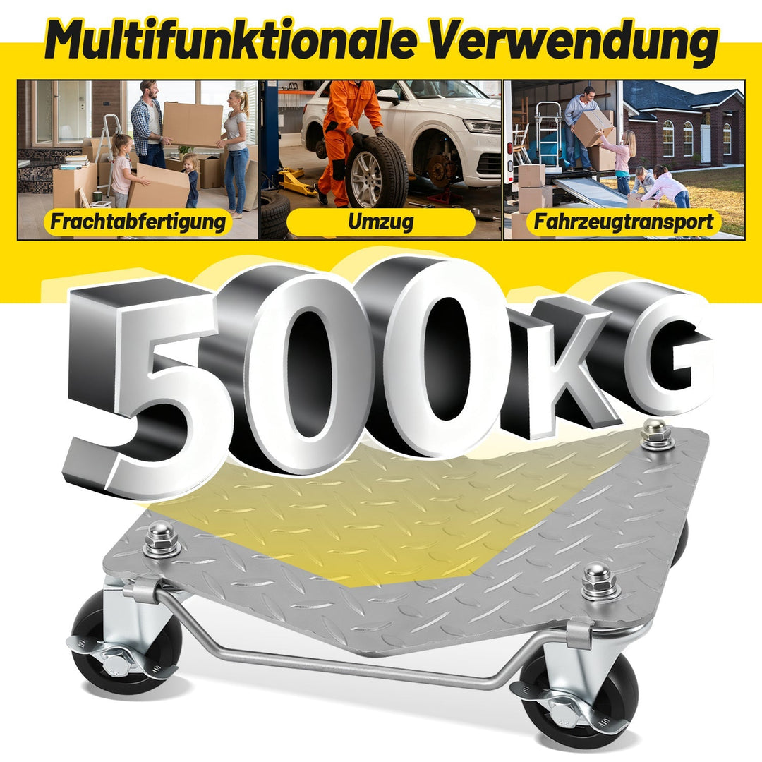 Maneuvering aid car maneuvering roller car 2/4 pieces | Stornfield