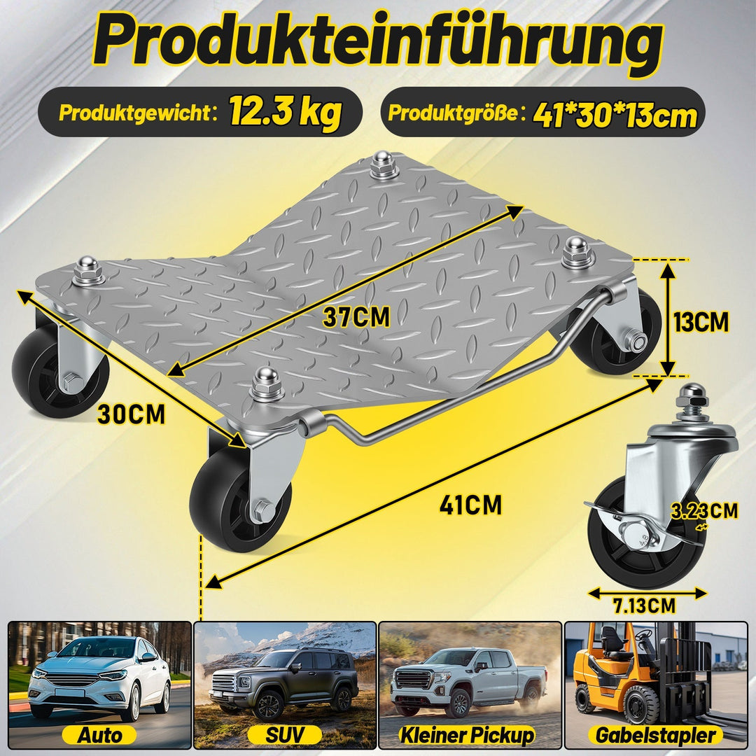 Maneuvering aid car maneuvering roller car 2/4 pieces | Stornfield