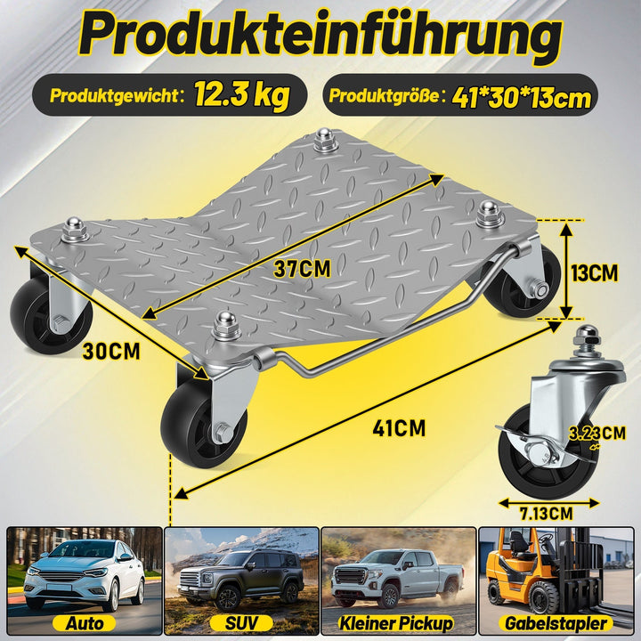 Maneuvering aid car maneuvering roller car 2/4 pieces | Stornfield